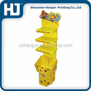Chips Ahoy cartón soporte de exhibición de papel corrugado exhibición de piso para Chocolate aperitivos - Product Image 1