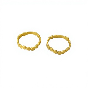 Modern Gold Plated <b>Plain</b> Band <b>Ring</b> Unisex Daily Wear Jewelry - Product Image 1