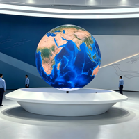 Pantalla LED Esférica Inmersiva sin Costuras, Globo con Pantalla de Video LED, Ángulo de Visión de 360°, Legible Bajo la Luz Solar, para Uso en Interiores/Exteriores