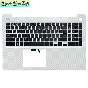 Teclado Retroiluminado para Portátil <span class=keywords><strong>Dell</strong></span> Serie G, G3 3579 02Y92D 0VX8FR 0PHTP8, con Reposamuñecas Blanco, Nuevo, Negro, UI AR SP BE SW - Product Image 1