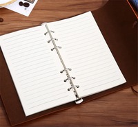 A5 A6 A7 cahier à feuilles mobiles recharge reliure à spirale ligne de page intérieure grille d'artisanat vierge à l'intérieur du papier papeterie cahier