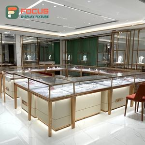 Exhibidores de Joyería Premium Personalizados, Superficie Pulida, Vitrina de Vidrio para Tiendas de Marca - Product Image 1