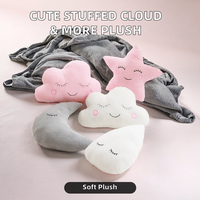 Keluaran baru boneka hewan anak-anak lucu mainan awan bulan Raindrop bantal mewah indah berbagai jenis bahan katun PP
