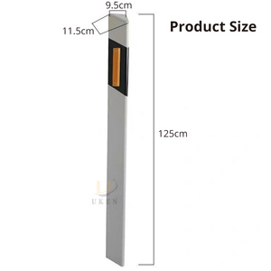 Sicurezza stradale in fibra di vetro bianco verticale a terra alta riflettori riflettenti per delineatore stradale - Product Image 2