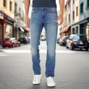 กางเกงยีนส์ขาตรงเข้ารูปสำหรับผู้ชาย, กางเกงยีนส์ทรงสกินนี่ทรงสลิมฟิตสำหรับผู้ชาย - Product Image 1