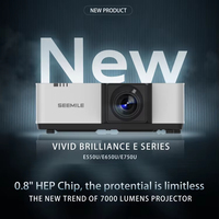 SEEMILE E550U projecteur HDR haute dynamique Dlp projecteur éducation salle de classe réunion Film projecteur 5500 ANSI Lumens vidéo intelligente
