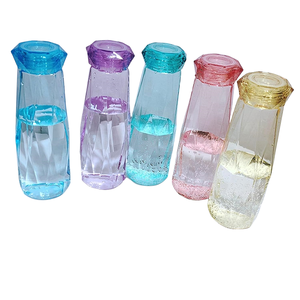 Botella de Agua de Vidrio con Cristales, 400 ml, Diseño Minimalista Ecológico, Regalo Promocional con Logotipo Personalizado - Product Image 2