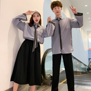 Mùa thu phong cách Hàn Quốc lớp đồng phục cho học sinh PREPPY Hong Kong Phong Cách Anh Trung Học Cơ sở phù hợp với bông Ins <span class=keywords><strong>Junior</strong></span> cao - Product Image 3