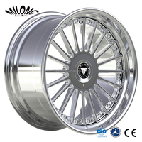 Jantes polies en deux parties de 18, 19, 20 et 21 pouces, 5X120, en alliage forgé pour BMW E38 F30 E46 E32 E34 E60 E90 E92 M3 F10