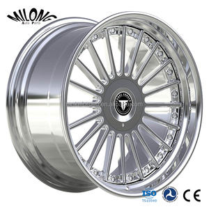 Juego de Dos Rines Pulidos de 18 19 20 21 Pulgadas 5X120, Ruedas de Aleación Forjada para BMW E38 F30 <span class=keywords><strong>E46</strong></span> E32 E34 E60 E90 E92 M3 F10 - Product Image 1