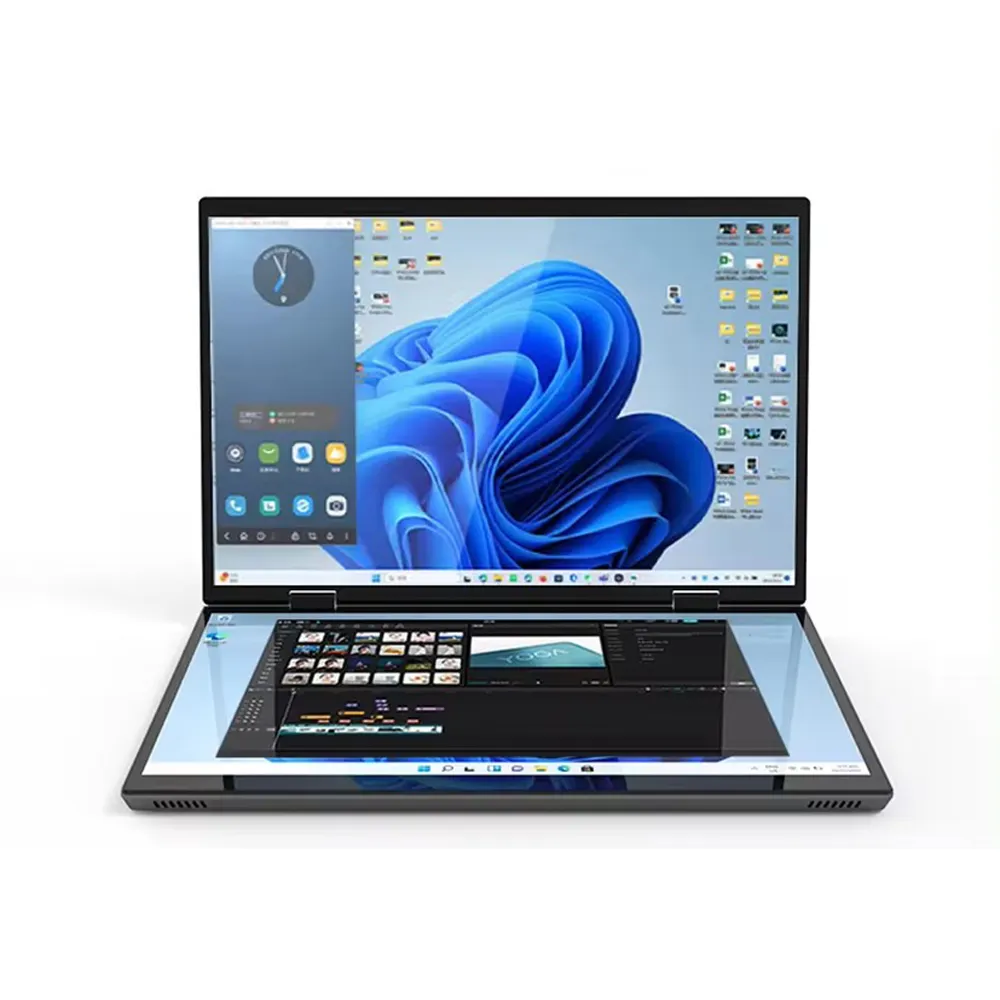 Pabrik diproduksi kualitas tinggi 14 inci FHD layar sentuh laptop bisnis 360 derajat berputar 2 in 1 N95 8gb 16gb RAM 512gb ssd