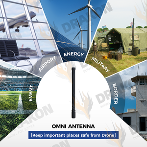 14dBi 50W 100W 200W低VSWR信号ドローンジャマーグラスファイバーアンテナ5150-5350MHz黒N-Jオスコネクタ垂直偏光 - Product Image 2