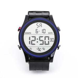 Montres analogiques sportives ultra-fines numériques rétroéclairées à grand cadran pour enfants, hommes, adolescents, étanches avec bracelet en caoutchouc - Product Image 4