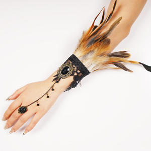 หน้ากากขนนกสไตล์โกธิคทำมือหลากสีสำหรับทุกเพศ เหมาะสำหรับงานปาร์ตี้แต่งกายและการแสดงบทบาทสมมติ - Product Image 2