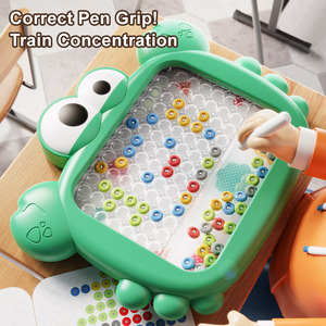 LEZA BABY Pizarra Magnética Educativa Personalizada con Rompecabezas <span class=keywords><strong>de</strong></span> Conejo <span class=keywords><strong>de</strong></span> Plástico, Bolígrafo <span class=keywords><strong>de</strong></span> Puntos Magnéticos, Características <span class=keywords><strong>de</strong></span> Seguridad <span class=keywords><strong>de</strong></span> Plástico ABS - Product Image 3