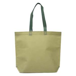 Conception personnalisée de sac à provisions non tissé stratifié en feuille recyclée réutilisable fourre-tout en toile pliable motif de lettres écologique - Product Image 1