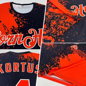 Camisetas y jerseys de béisbol personalizables, patrón de cepillo de novedad transpirable personalizado con logotipo de nombre y número para hombres, mujeres y jóvenes - Product Image 1