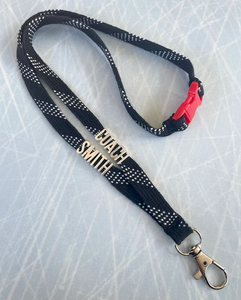 Customized letter <b>Lanyard</b> Hockey Lace <b>Lanyard</b> hanging string for phone ID card holder work badge string Adjustable <b>Lanyard</b> - Product Image 4