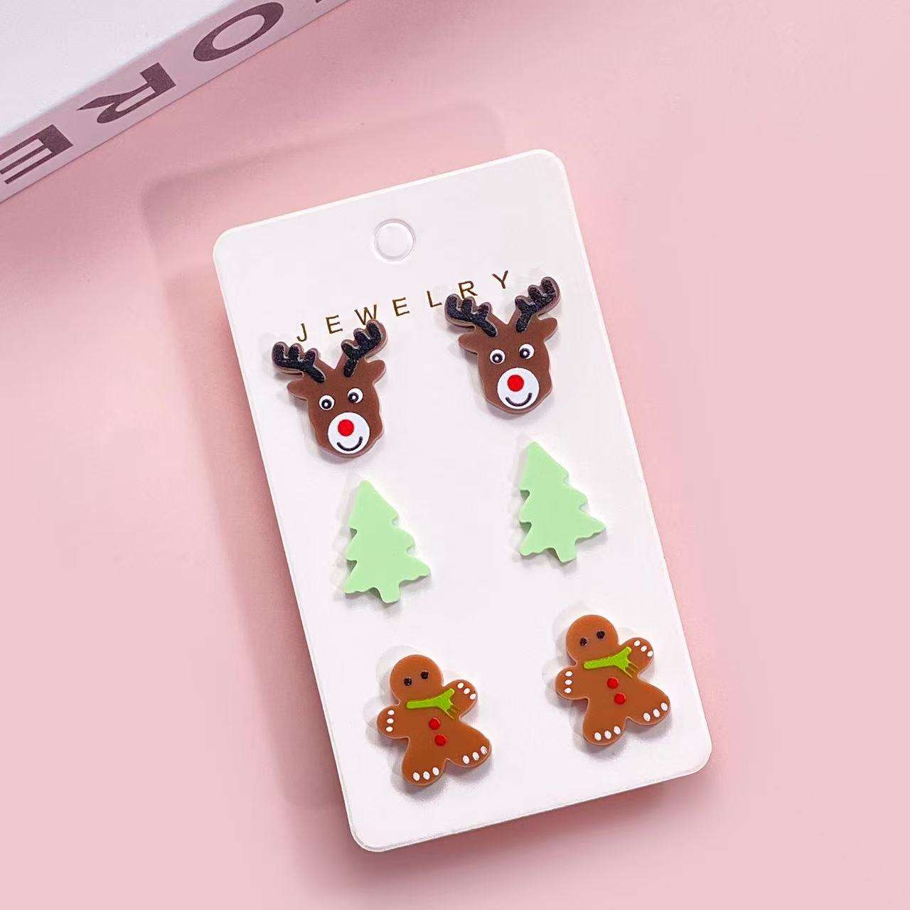 Boucles d'oreilles de Noël 01