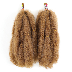 24 pulgadas <span class=keywords><strong>Kanekalon</strong></span> Marley trenza fibra Premium Afro rizado a granel de <span class=keywords><strong>pelo</strong></span> sintético - Product Image 2