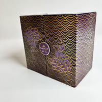 Boîte cadeau en carton double ouverture de luxe, logo personnalisé, finition mate, fermeture magnétique, matériaux recyclés, emballage de conception nouvelle