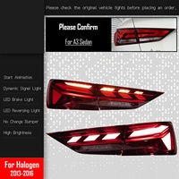 Feux arrière LED style RS Plug and Play pour Audi A3 8V 2013-2016, clignotants séquentiels, remplacement direct, installation facile.