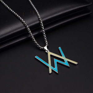 Collar de Acero Inoxidable Luminoso Estilo Alan <span class=keywords><strong>Walker</strong></span>, Moda Hip-Hop, Música Electrónica Disco, No se Desvanece - Product Image 2