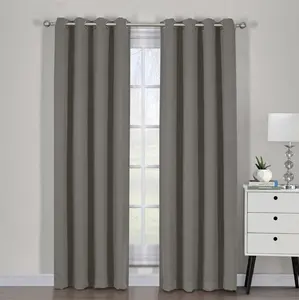 Custom American Style Polyester Solid Color Living Room Blackout Curtains Homeluxury Blackout Window Curtains For Bedroom