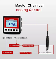 Reaktor pengendali ph perawatan kotoran domestik sensor ph meter penguji perawatan kotoran air