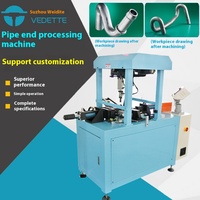 Mesin Flaring Shrink Tube untuk Titanium, mesin pembentuk ujung pipa pertukaran panas dengan fitur bel mulut