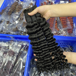 ผมมนุษย์หยักศกยาวมัดมือ12-26นิ้ว100กรัมมัดผมเรมี่อนุญาตได้ - Product Image 3