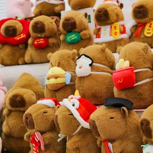 DHF Set de Peluches de Capibara de 8 Pulgadas, Lindos Animales de Peluche de Dibujos Animados con Varios Atuendos, Muñecos para Máquinas de Garras, Regalos al por Mayor - Product Image 3