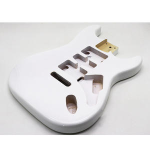 Personnalisé Tilleul fini Blanc Brillant ST Guitare Corps Baril Personnalisé ST <span class=keywords><strong>Strat</strong></span> corps de Guitare pour le BRICOLAGE guitare Électrique L'assemblée - Product Image 1