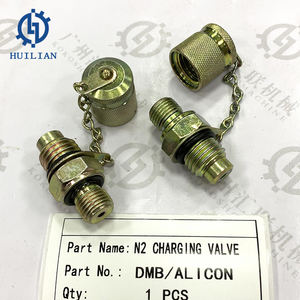 Interruptor hidráulico N2 Válvula de carga de <span class=keywords><strong>Gas</strong></span> nitrógeno para NPK DMB UB HM BRH Kit de cargador excavadora Rock Breaker martillo repuestos - Product Image 4