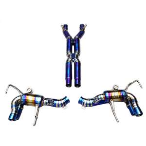 Scarico per <span class=keywords><strong>Ferrari</strong></span> California 4.3 2009-2014, Sistema di Scarico in Lega di Titanio con Valvola a Controllo Remoto - Product Image 5