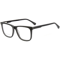 Monture de lunettes rectangulaire classique Elan Optical RD26122 de bonne qualité, monture intégrale unisexe en acétate, vente directe d'usine
