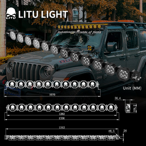 Nuevas Luces Antiniebla LED Curvas 4x4 de 12V para ATV Todoterreno, Barra de Luces <span class=keywords><strong>Enlazable</strong></span>, Ajuste <span class=keywords><strong>Universal</strong></span> - Product Image 5