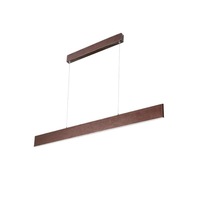Lustre suspendu en aluminium LED de style nordique, abat-jour en acrylique noir, 85V/220V, télécommande, variateur d'intensité, moderne et minimaliste