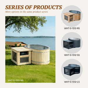 Nueva <span class=keywords><strong>Piscina</strong></span> de Inmersión Fría Thermo New Zealand Knotless Spruce <span class=keywords><strong>con</strong></span> Enfriador, Bañera de Hielo para Atletas Grandes - Product Image 3