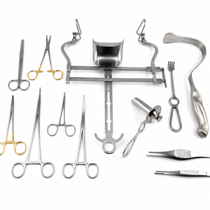 Kit de chirurgie de la gorge - Ensemble de 28 instruments manuels ORL : Spéculum, Pinces, Ciseaux, Kit de cathétérisme - Product Image 5