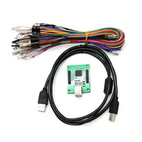 2 Oyunculu Arcade Oyun Kontrol Cihazı USB Arcade Mame Kiti DIY Joystick Düğme Arayüzlü Jetonlu Yeşil SUNWAYT XM-10