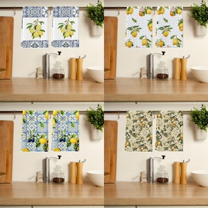 Cross-border digital printing household kitchen towels, dishcloths, <b>tablecloths</b>, summer lemon and sunflower decorative tea - Product Image 1