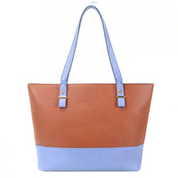Ensemble de 3 sacs à main pour femme en cuir PU marron et bleu, sac à main, sac bandoulière, petite pochette organisateur, livraison rapide depuis l'entrepôt outre-mer