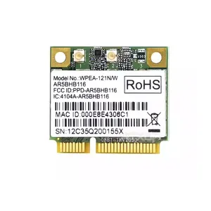 Atheros AR9382 AR5BHB116 Dual Band 2.4G 5G 802.11N 300M Half Mini PCI Express Wireless WLAN WIFI Network Card