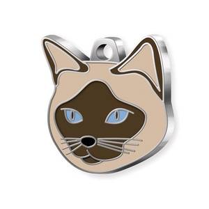 Etiquette d'identification pour chat de couleur crème, marque Tag Cat Siamese - Product Image 1