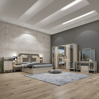 En Gros de Chine Moderne Luxe Double Lit King Size en Cuir Cadre en Bois Massage Pas Cher Ensemble Complet de Meubles de Chambre pour Hôtel Villa