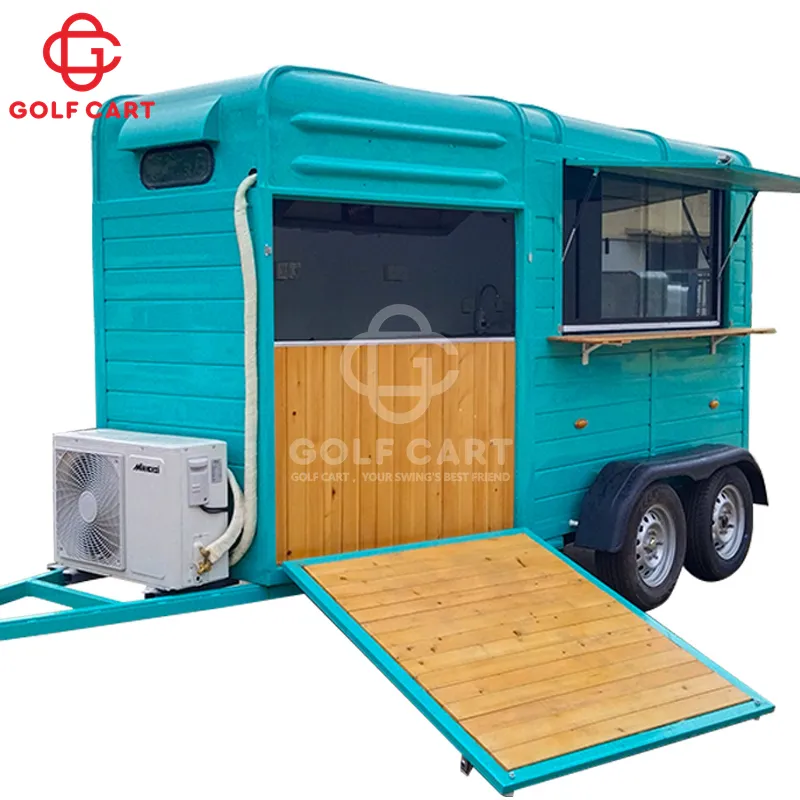 Produsen restoran kios Hot Dog Cart makanan keranjang es krim makanan truk Trailer dengan dapur Penuh Trailer makanan