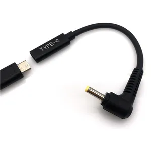 USB tipi C PD şarj kablosu DC7.9 * 5.0mm 4.0*1.35mm 1.7mm Lenovo için Asus PD güç adaptörü dönüştürücü Laptop şarj cihazı kablosu