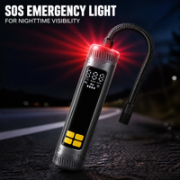Portable Air Compressor Mountain Bike Tires 150PSI Electric Ball Pump for Car Motorcycle Basketball with SOS Emergency LED Light