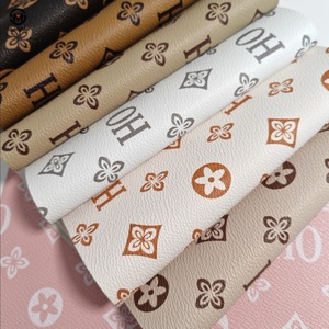 Ecológico PVC Vinilo Cuero Diseñador Marca Látex Impresión digital Imitación Tapicería artificial para muebles en relieve para bolsas - Product Image 3